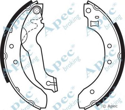 APEC BRAKING shu313 -  Комплект тормозных колодок